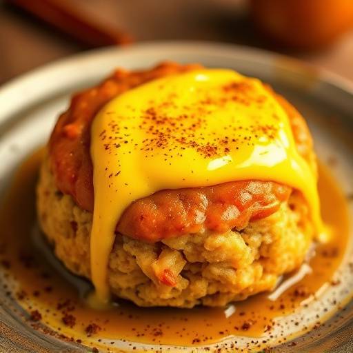 Bobotie, a spiced minced meat dish baked with an egg custard topping.