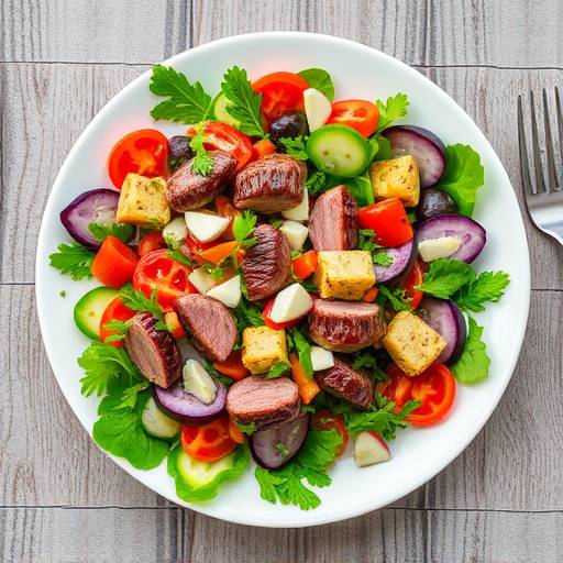 Image of a quick Biltong salad recipe