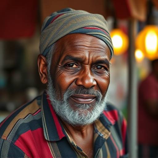 Image of Uncle Bala, a Durban vendor known for his bunny chow