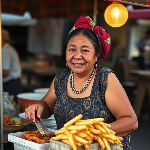Photo of Mama Nomusa, a street food vendor selling vetkoek